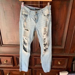 Forever 21 destroyed jeans.